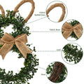 Spring Decor Easter Bunny-Themed Flower Wreath