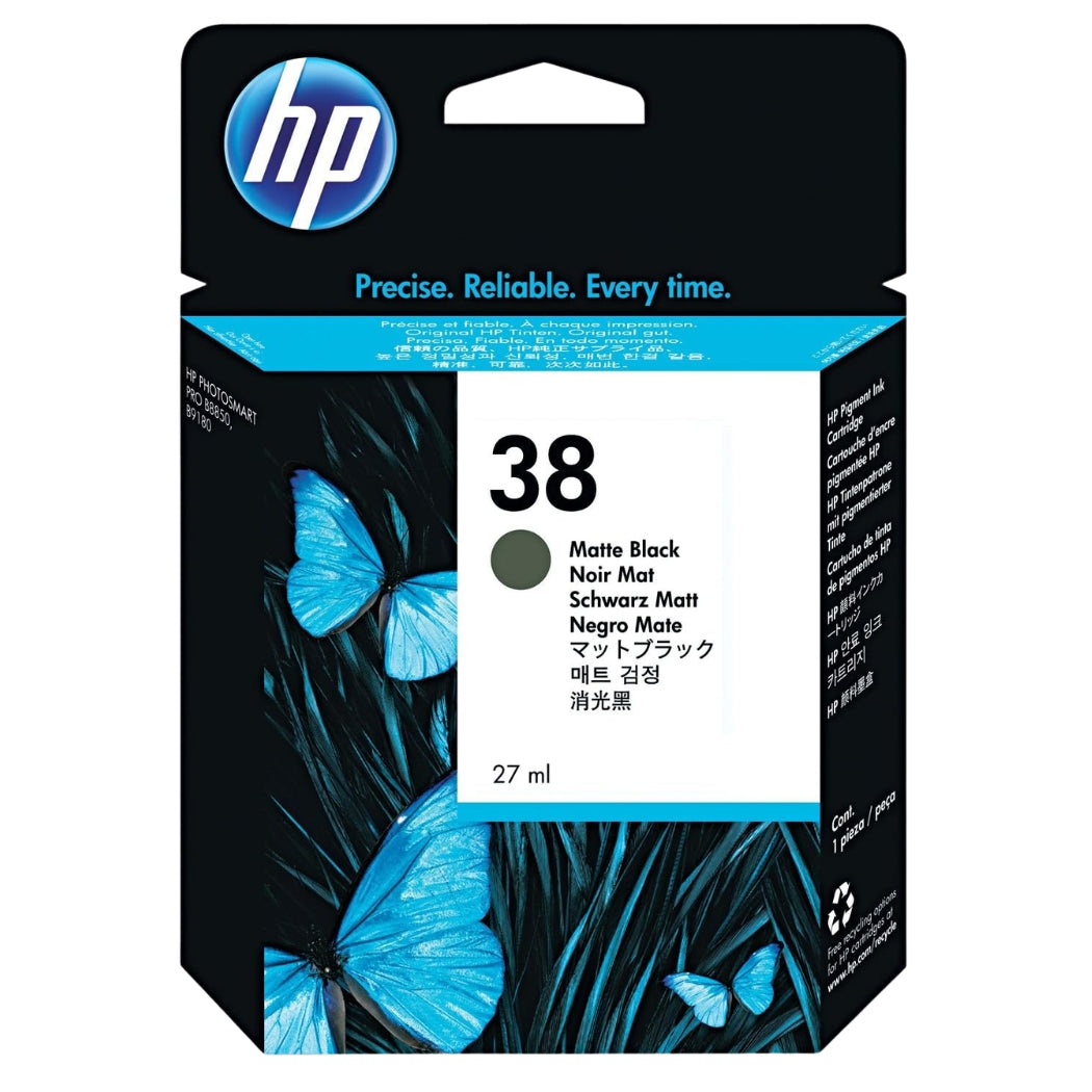 OEM HP 38 Matte Black (C9412A) Ink Cartridge