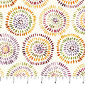 Cream Circles Flourish Cotton 44"/45" Fabric Per Yard