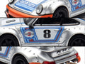 RWB 964 #8 "Ichiban Boshi - Martini Racing" Silver Metallic with Stripes 1/64 Diecast Model Car by Model Model