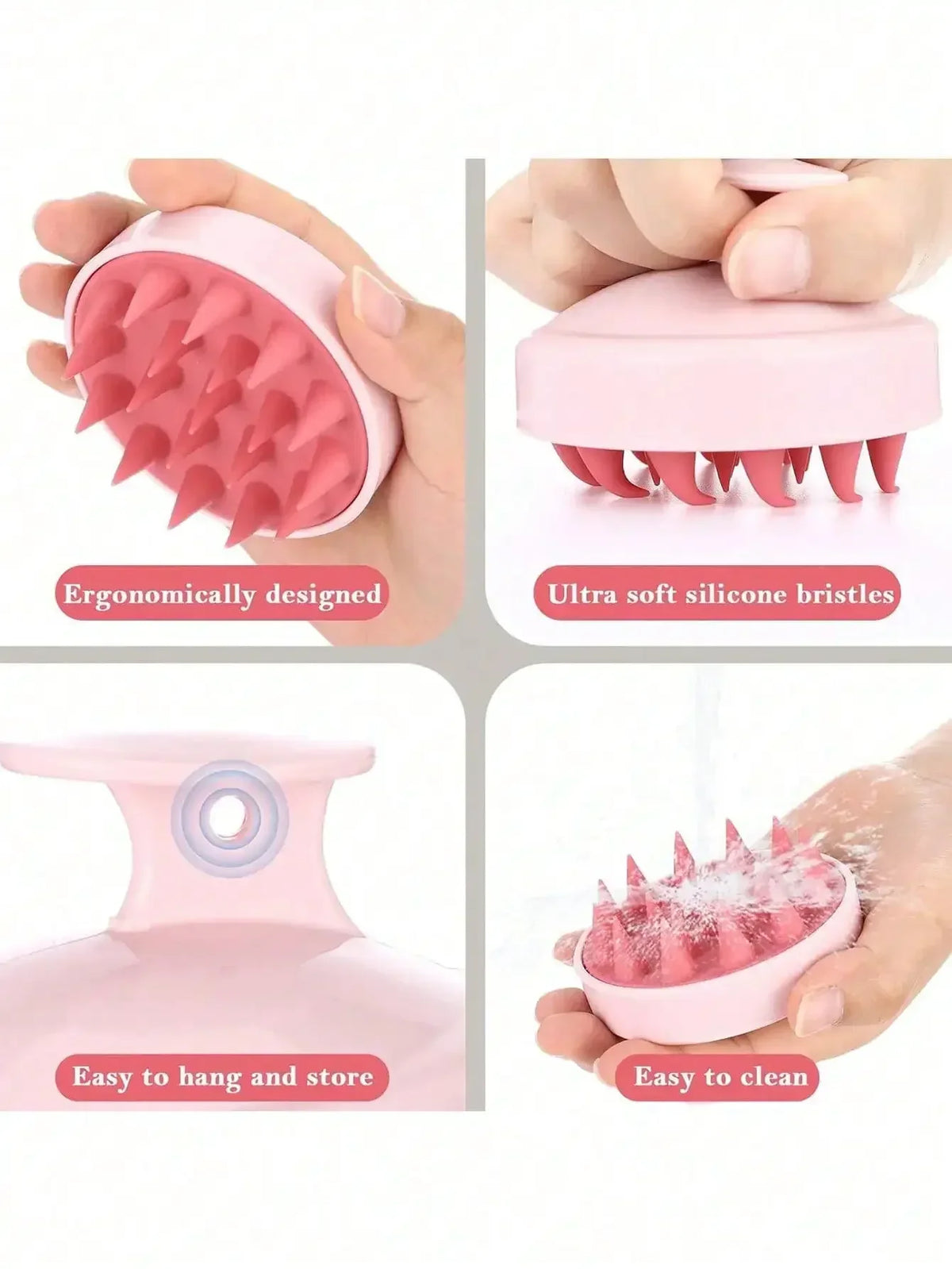 Silicone Scalp Massager Shampoo Brush
