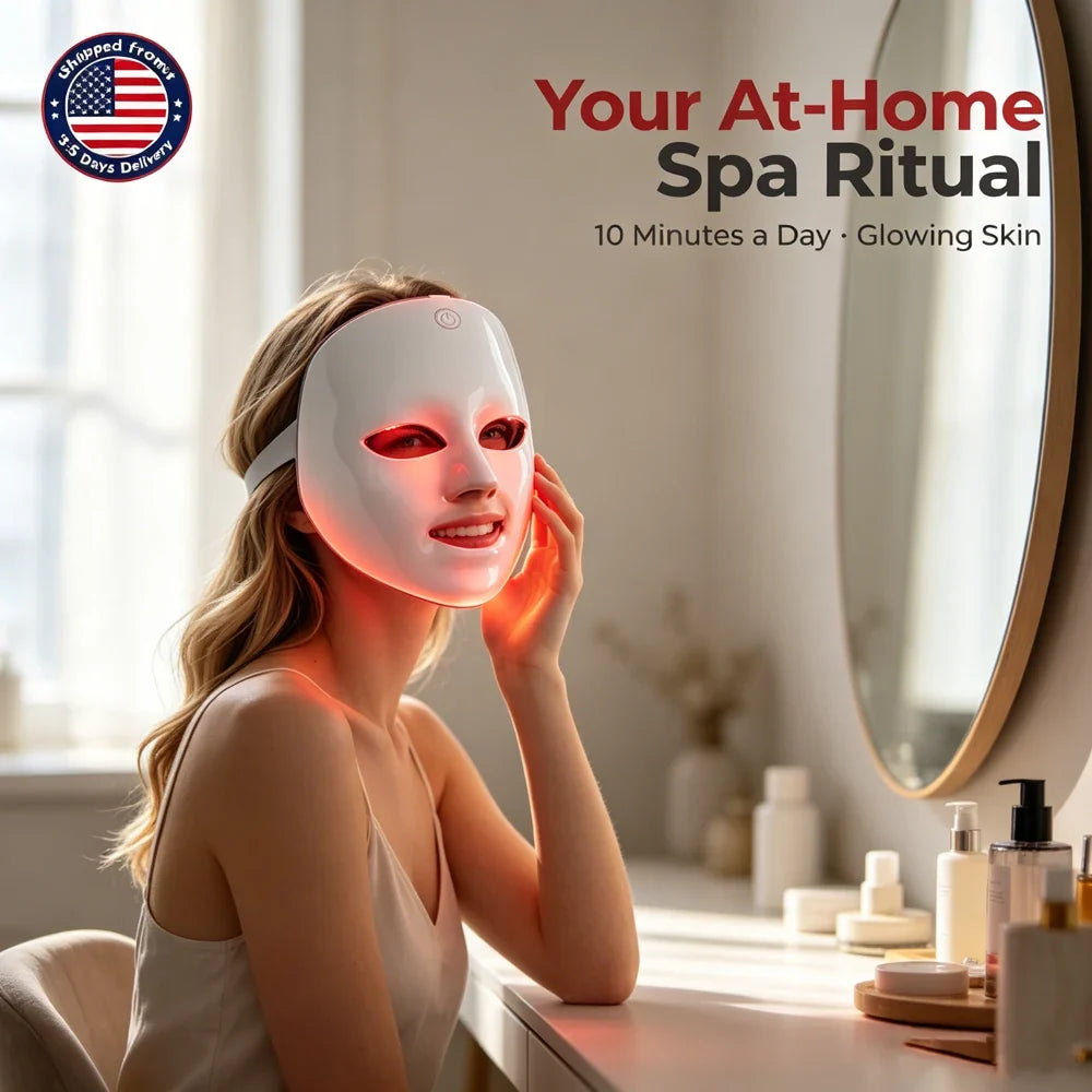 7-Color Wireless LED Face Mask