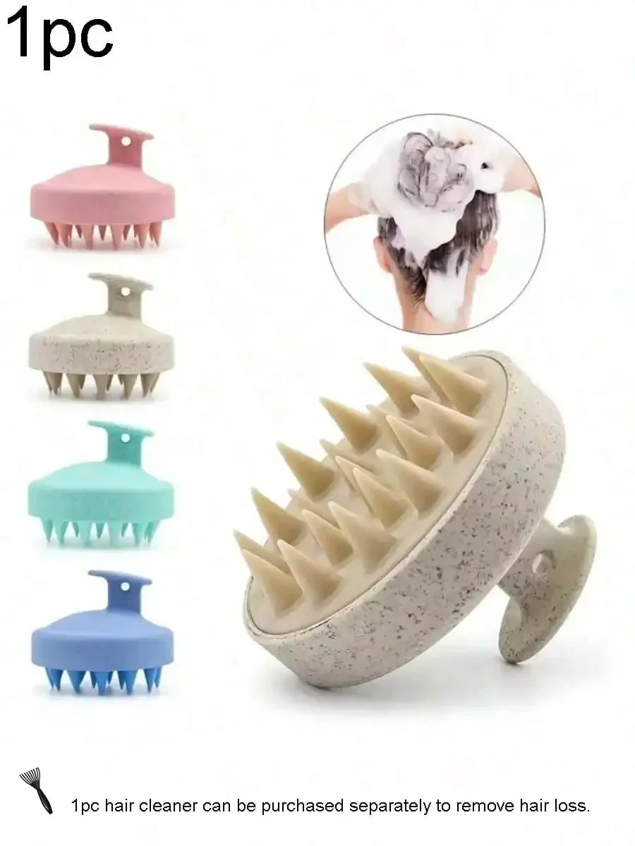 Silicone Scalp Massager Shampoo Brush