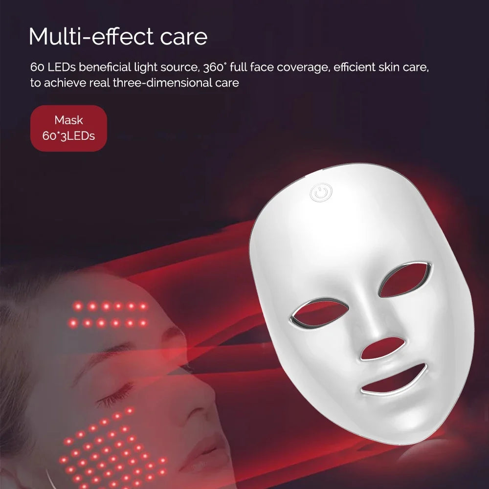 7-Color Wireless LED Face Mask