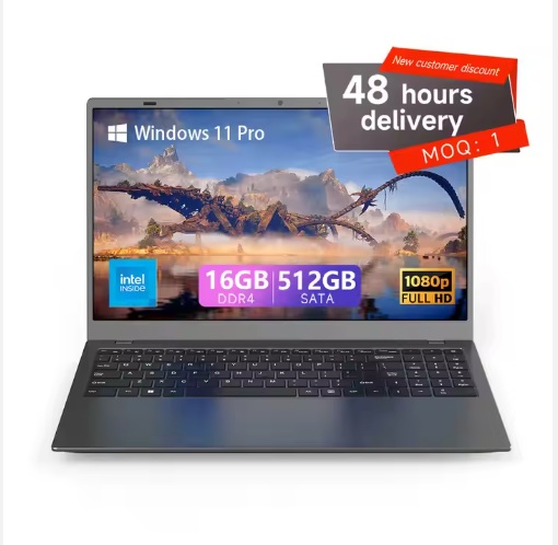 Gaming laptop 15.6 inch N5095 2.90Ghz 16GB RAM 512GB ROM Win 11 color: black