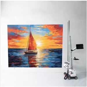 Inkjet Printer For Wall Mural FR-01 UV Printer Wall Mural Printing Machine Automatic