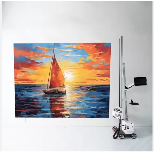 Inkjet Printer For Wall Mural FR-01 UV Printer Wall Mural Printing Machine Automatic