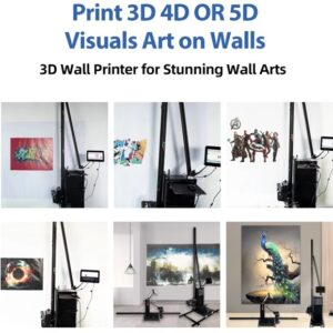 Wall Printer Machine and Floor Printing Machine FR-03 2 In 1 Printer for Glass Wood Ceramic Brick Print 3D 4D or 5D visuals art on walls.