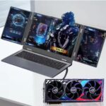 2025 New Design Three Screen Business Laptop 16 +10.5 +10.5 Core i7-1260P 12th CPU 16GB RAM 1TB SSD color: Gray