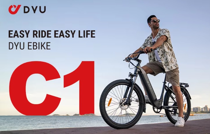 DYV C1 EU USA Warehouse Ready Stock 350W 48V 10 AH Electric Mountain Bike Fat Tire E-bike for Adults