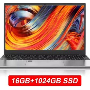 Gaming Laptop 15.6 inch Intel N5095 16GB RAM 1T SSD for Business Office Wind ows 10 Color: Silver