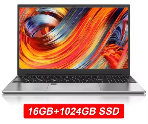 Gaming Laptop 15.6 inch Intel N5095 16GB RAM 1T SSD for Business Office Wind ows 10 Color: Silver