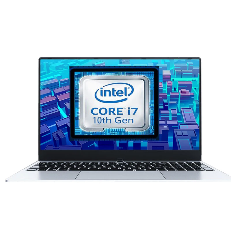 Gaming laptop 15.6 inch Intel i7-10510U 16GB DDR4 RAM 512GB SSD +1TB HDD Color: Silver