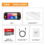 Kinhank K56 Handheld Game Console 128GB 5.5”Touch Screen With 50+Emulators Up To 27000+ Retro Games For DC/MAME/SS/Arcade/3DS/PSX/PSP Color : Black