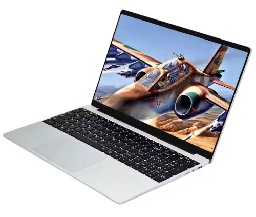 Cheap gaming laptop VGKE 15.6 Inch Intel Celeron J4105 12 GB DDR3 256GB SSD Win11 Color: Silver